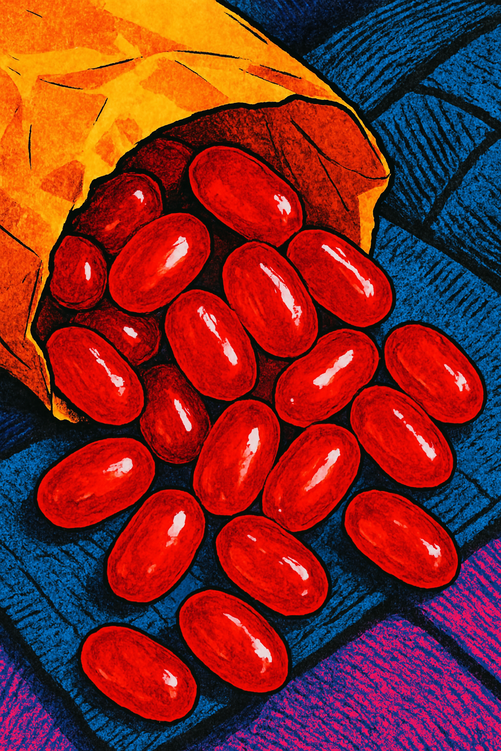 Evocative image for Barberry cocktail - Candy Close-up
