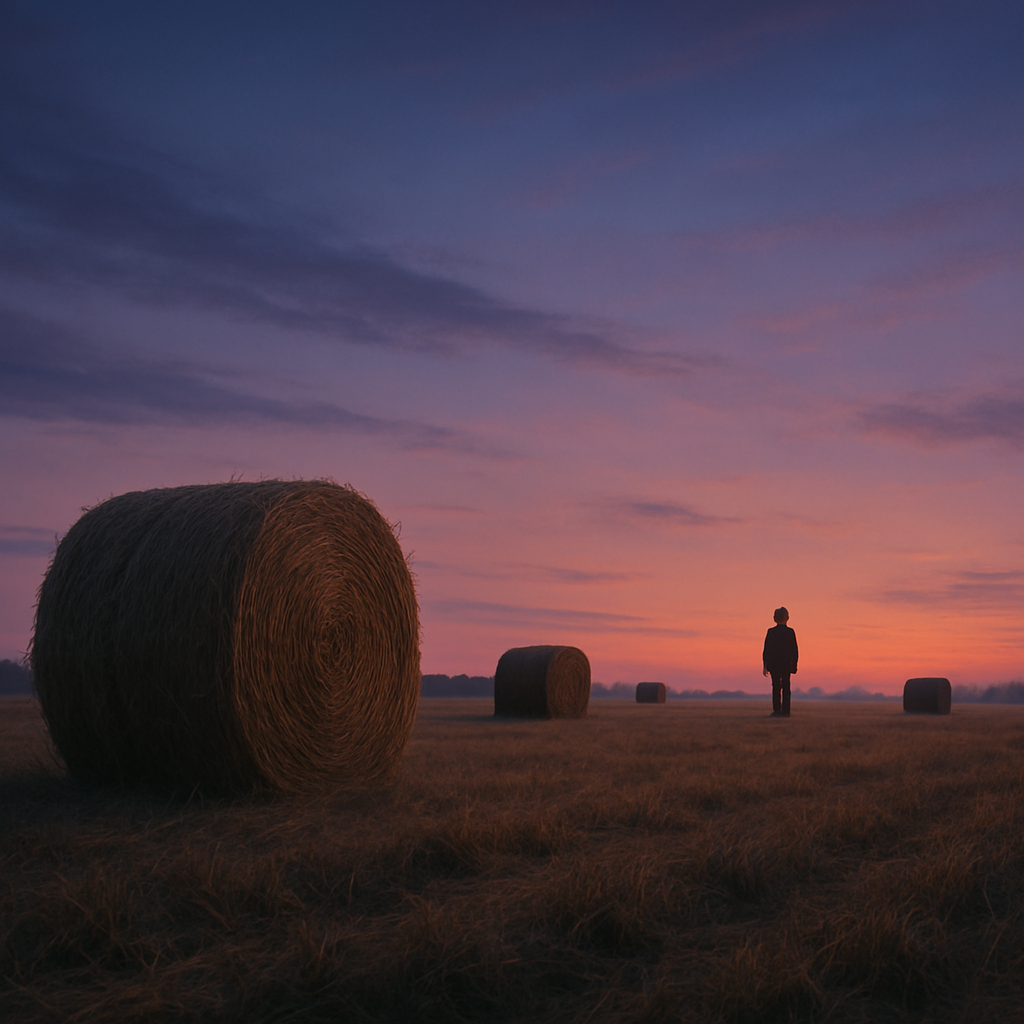 Evocative image for Hay cocktail - Dusk Over Hayfields
